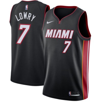 Nike Miami Heat #7 Kyle Lowry Youth Black NBA Swingman Icon Edition Jersey